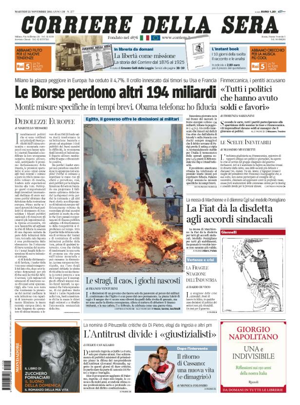 Prima-pagina-Corriere-23_11_11